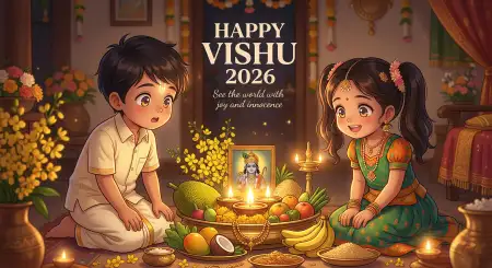 Happy Vishu 2026 Wishes In English For Family - Free Happy Vishu 2026 Wishes Download