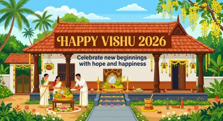 Happy Vishu 2026 Wishes In Malayalam Text Copy Paste For Status - Free Happy Vishu 2026 Wishes Download