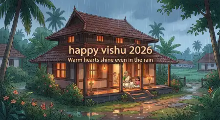 Happy Vishu 2026 Wishes Malayalam Quotes With English Translation - Free Happy Vishu 2026 Wishes Download
