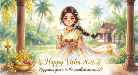 Happy Vishu 2026 Wishes Short Quotes In Malayalam - Free Happy Vishu 2026 Wishes Download