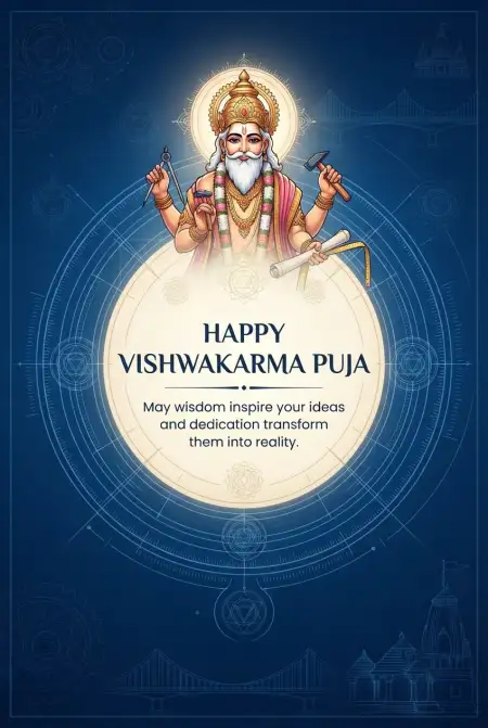 happy vishwakarma puja facebook wishes 2026 - Vishwakarma Puja