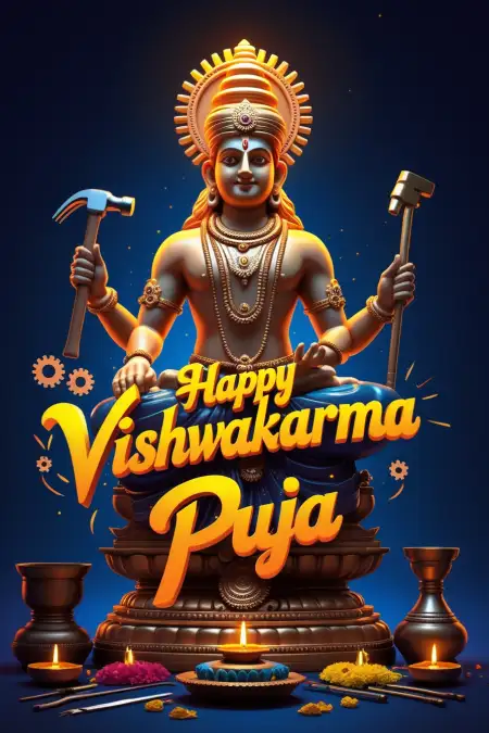 Happy Vishwakarma Puja WhatsApp DP - Free Happy Vishwakarma Puja Download