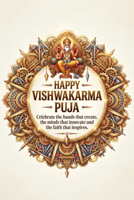 happy vishwakarma puja wishes 2026 instagram post - Vishwakarma Puja