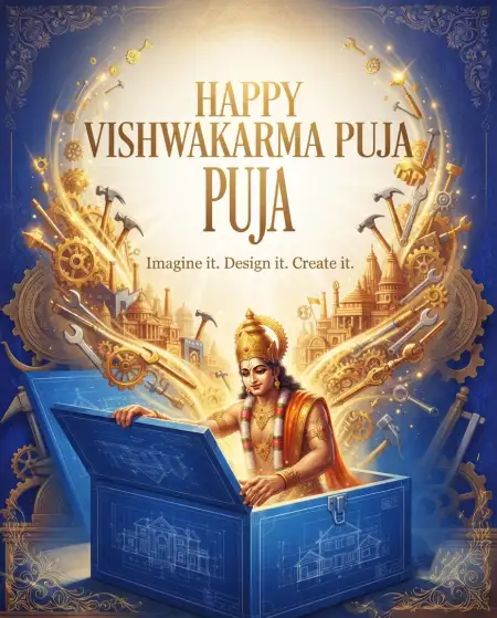 happy vishwakarma puja wishes 2026 social media post - Vishwakarma Puja
