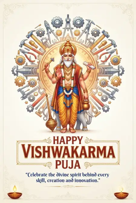 happy vishwakarma puja wishes 2026 with images 2 - Vishwakarma Puja