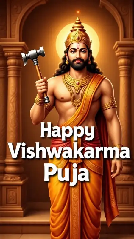 Happy Vishwakarma Puja Wishes For Factory Workers - Free Happy Vishwakarma Puja Download