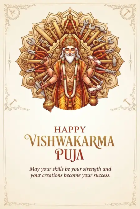 happy vishwakarma puja wishes for friends 2026 2 - Vishwakarma Puja