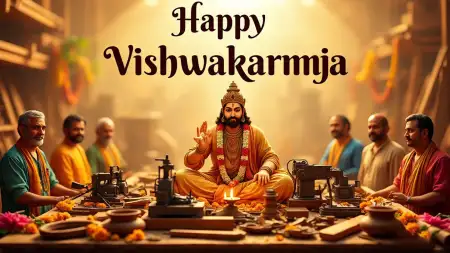 Happy Vishwakarma Puja Wishes Hd Wallpaper - Free Happy Vishwakarma Puja Download