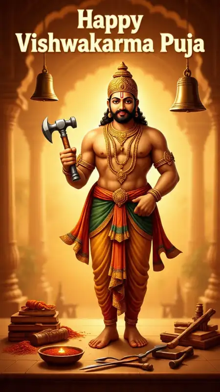 Happy Vishwakarma Puja Wishes In Hindi - Free Happy Vishwakarma Puja Download