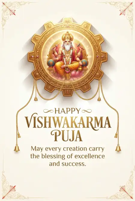 happy vishwakarma puja wishes with blessings 2026 - Vishwakarma Puja