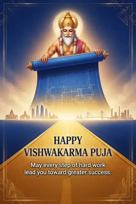 happy vishwakarma puja wishes with lord vishwakarma 2026 2 - Vishwakarma Puja