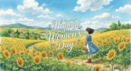 Happy Womens Day Wishes 1080x1080 Image - Free Happy Womens Day Wishes Download