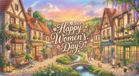 Happy Womens Day Wishes Artistic Background Image - Free Happy Womens Day Wishes Download