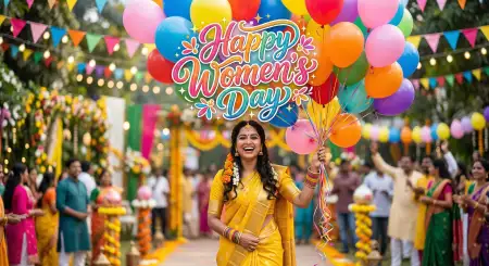 Happy Womens Day Wishes Celebration Image Hd - Free Happy Womens Day Wishes Download