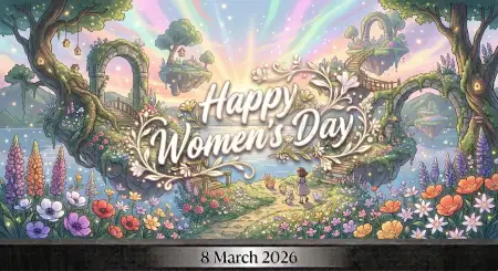 Happy Womens Day Wishes Creative Greeting Image - Free Happy Womens Day Wishes Download