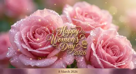Happy Womens Day Wishes Creative Image Design - Free Happy Womens Day Wishes Download