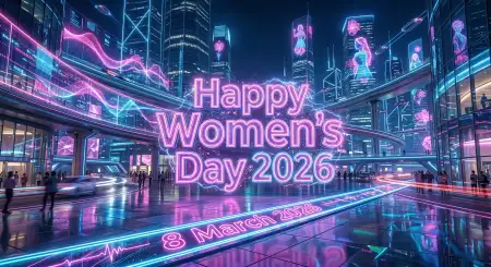 Happy Womens Day Wishes Graphic Design - Free Happy Womens Day Wishes Download