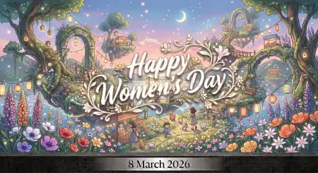 Happy Womens Day Wishes Modern Graphic Poster - Free Happy Womens Day Wishes Download