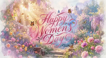 Happy Womens Day Wishes Modern Poster Background - Free Happy Womens Day Wishes Download