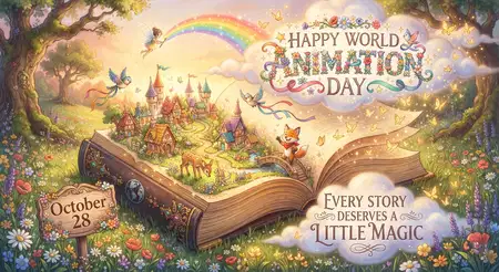 happy world animation day 2026 inspirational message - World Animation Day 2026