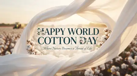 happy world cotton day banner design