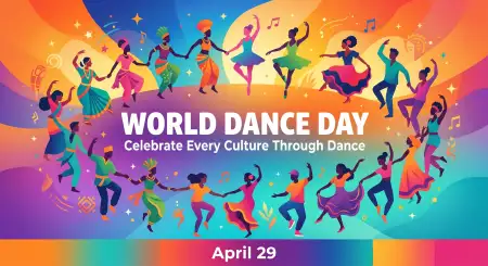 Free Happy World Dance Day Transparent Background Png Transparent PNG Download