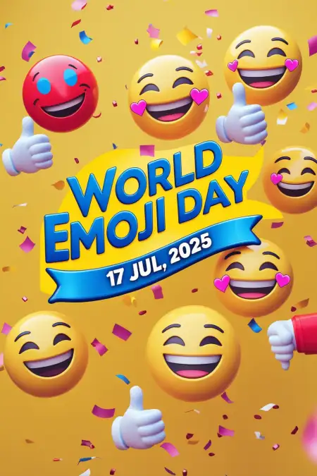 Happy World Emoji Day Wishes In English - Free World Emoji Day Download