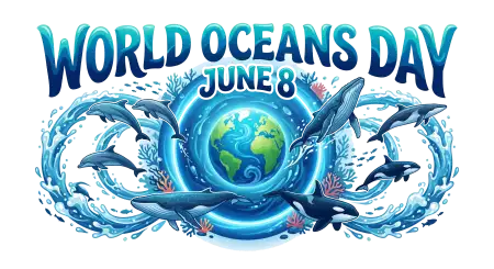 Happy World Oceans Day Social Media Graphics Png - Free World Oceans Day Png Download