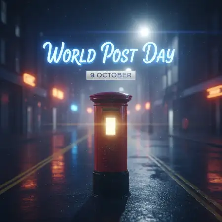 Happy World Post Day 2025 Vector Illustration - Free World Post Day Download