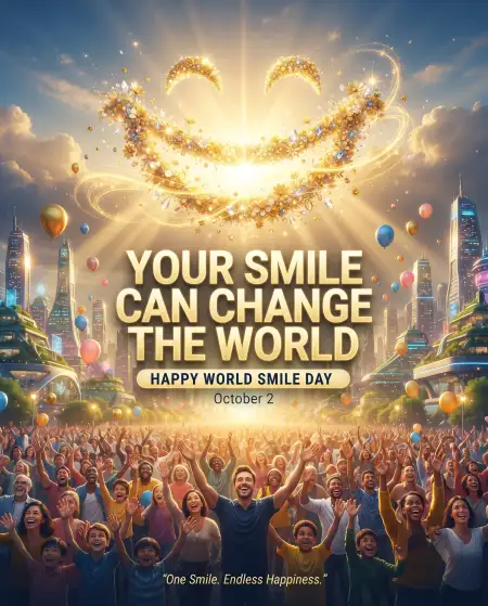 happy world smile day messages 2026 - World Smile Day 2026
