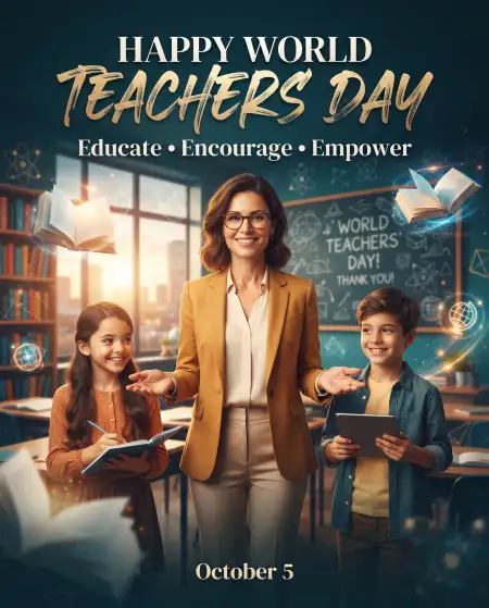 happy world teachers day 2026 design - World Teachers Day 2026