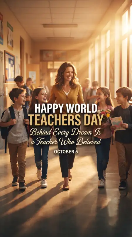 happy world teachers day png transparent - World Teachers Day 2026
