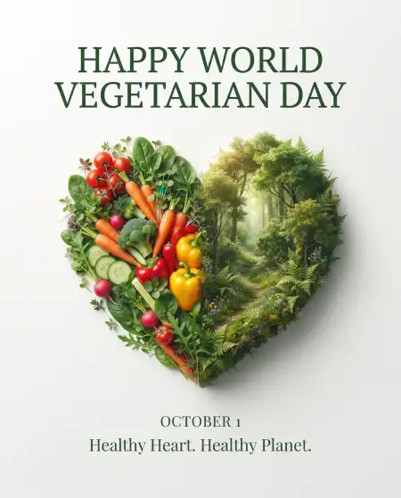 happy world vegetarian day 2026 whatsapp status - World Vegetarian Day 2026