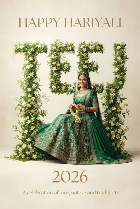 hariyali teej 2026 family wishes images - Happy Hariyali Teej 2026