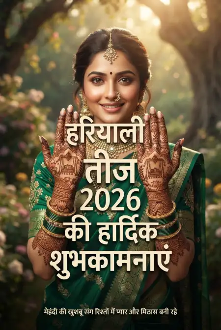 hariyali teej 2026 whatsapp wishes - Happy Hariyali Teej 2026