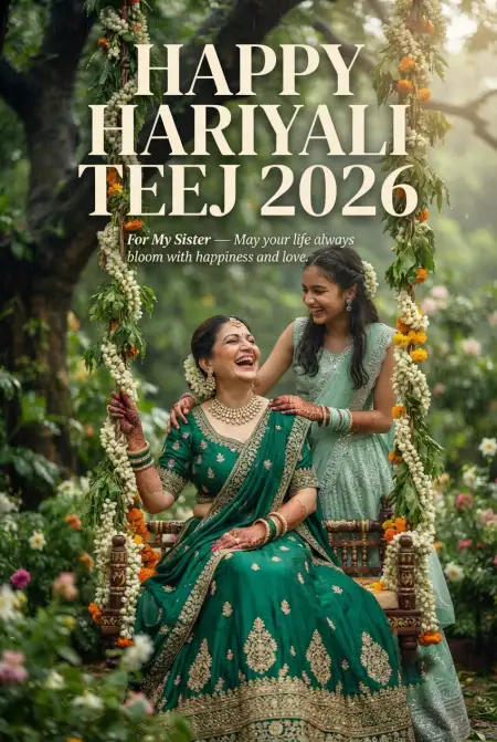 hariyali teej 2026 wishes for family - Happy Hariyali Teej 2026