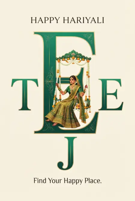 hariyali teej 2026 wishes images - Happy Hariyali Teej 2026