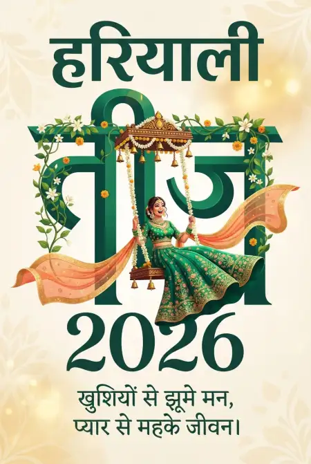 hariyali teej 2026 wishes in hindi - Happy Hariyali Teej 2026