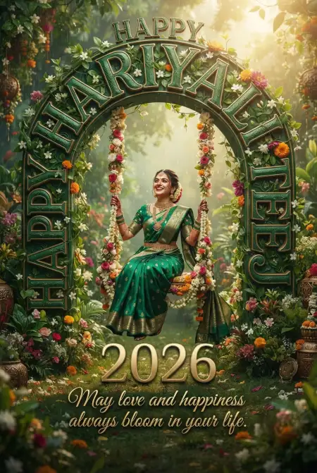 hariyali teej ki shubhkamnaye 2026 - Happy Hariyali Teej 2026