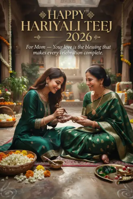 hariyali teej wishes for loved ones 2026 - Happy Hariyali Teej 2026