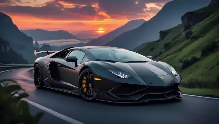 Hd Wallpaper Of Luxury Car Drifting On Road - Free Luxury Car Wallpaper Hd Download