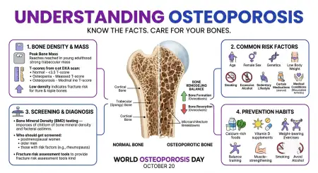 healthcare professional osteoporosis awareness poster - World Osteoporosis Day 2026