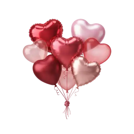 heart balloons png transparent - Heart Png Png