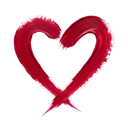 heart brush stroke png - Heart Png Png