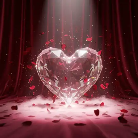 Heart Sparkle Valentines Day Background Design - Free Happy Valentines Day Background Hd Download