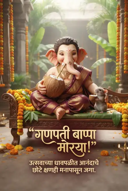heart touching ganesh chaturthi wishes in marathi - Ganesh Chaturthi Wishes In Marathi