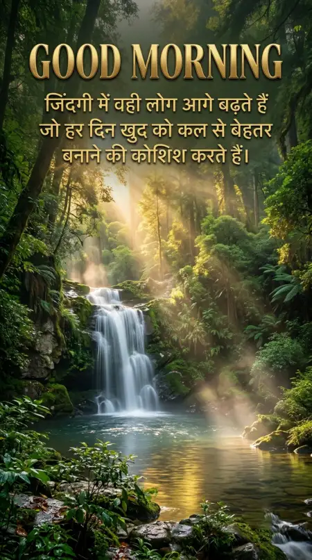 Free Heart Touching Good Morning Quotes Hindi Image Download
