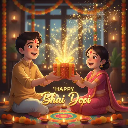 Heart Touching Happy Bhai Dooj 2025 Wishes For Brother - Free Happy Bhai Dooj 2025 Wishes Download