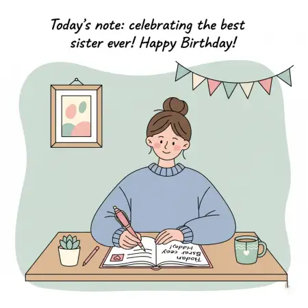 Free Heart Touching Lines For Sister Birthday Background Download