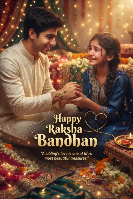Heart Touching Raksha Bandhan Wishes 2026 - Free Happy Raksha Bandhan Wishes 2026 Download